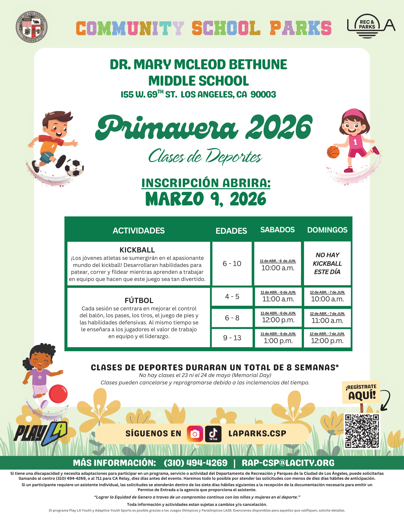 facility flyer
