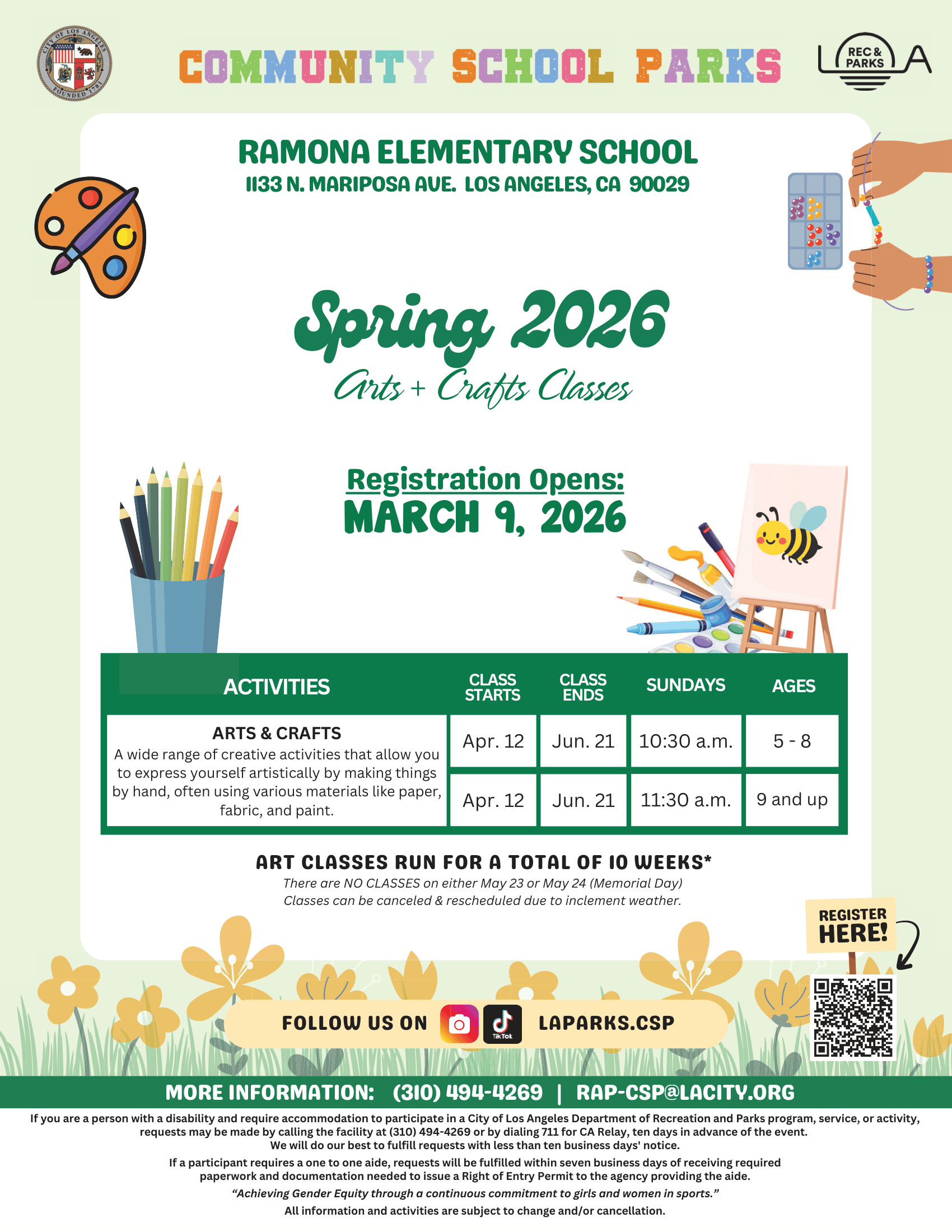 facility flyer