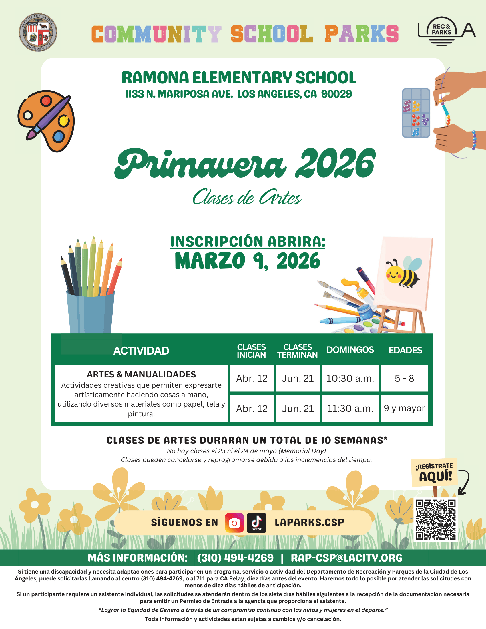 facility flyer