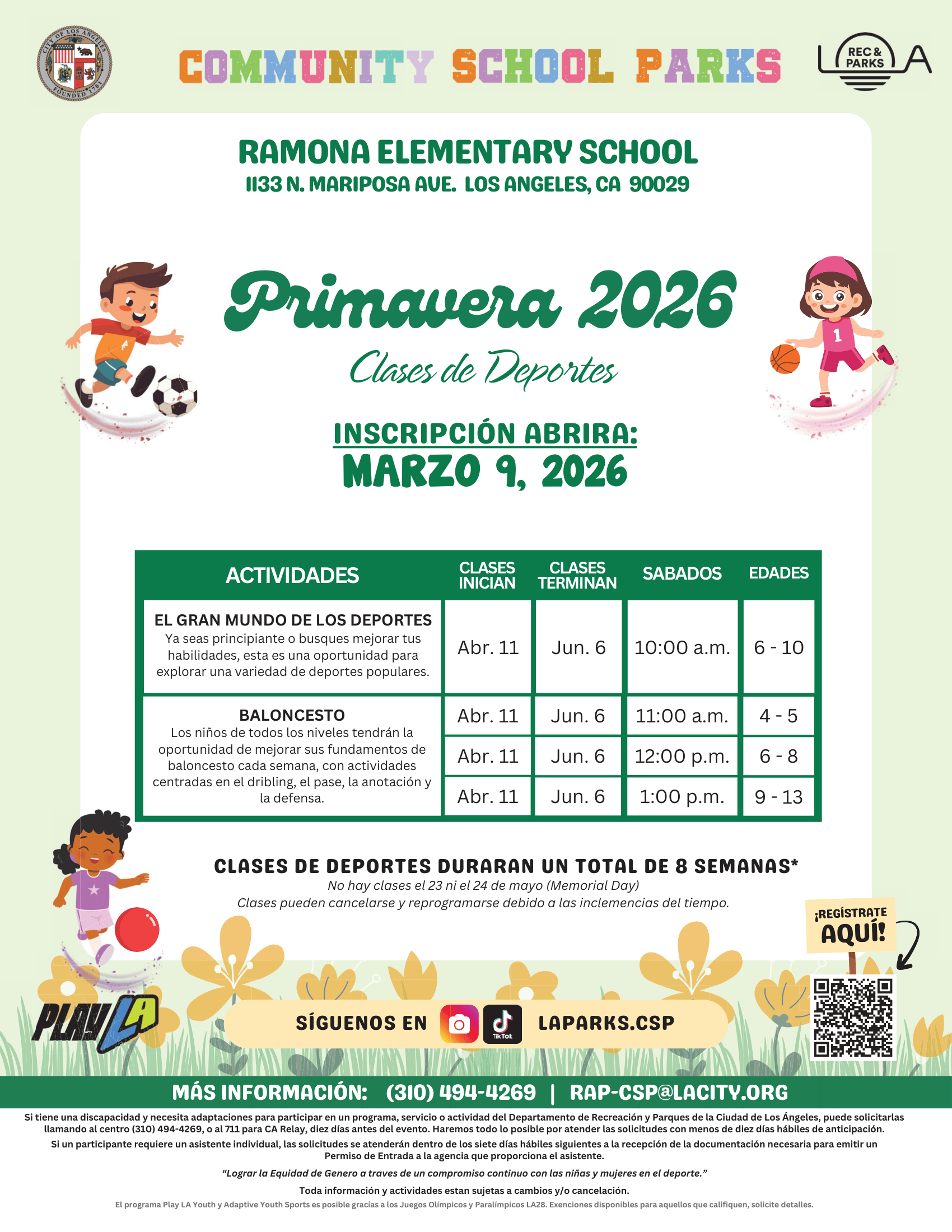 facility flyer