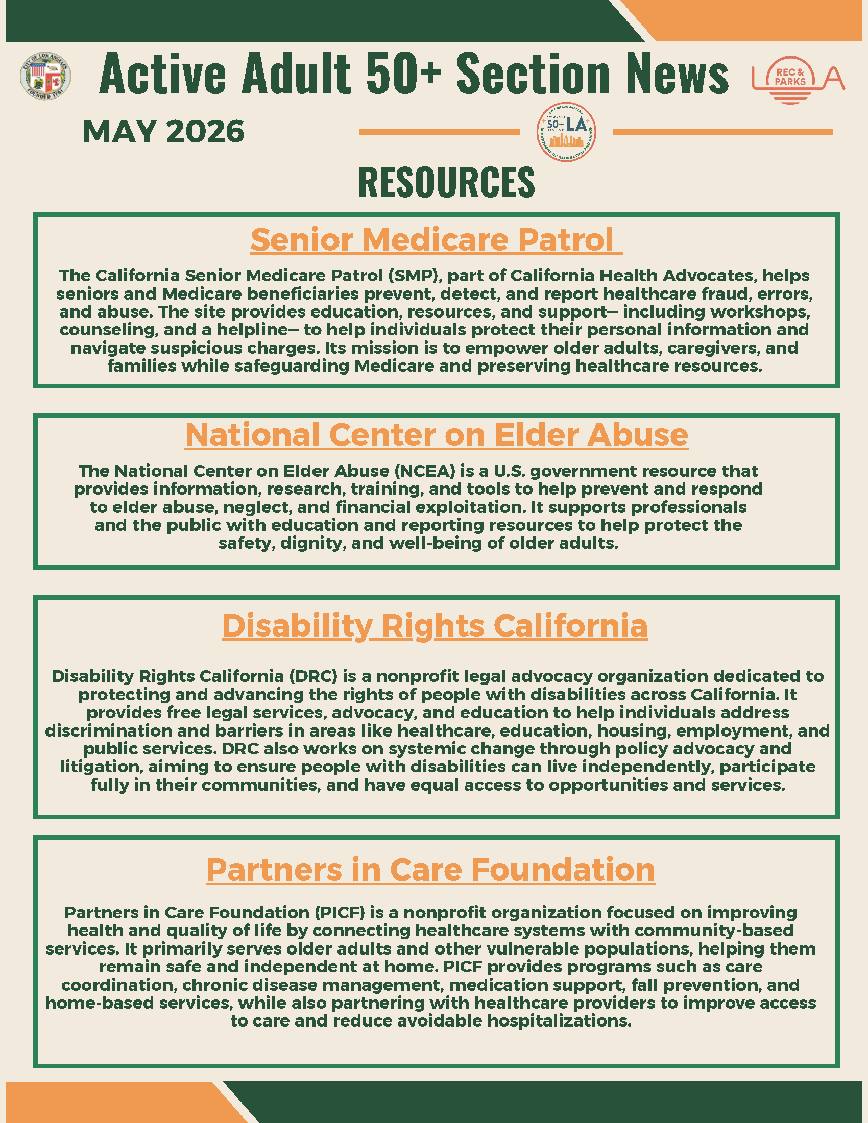 facility flyer
