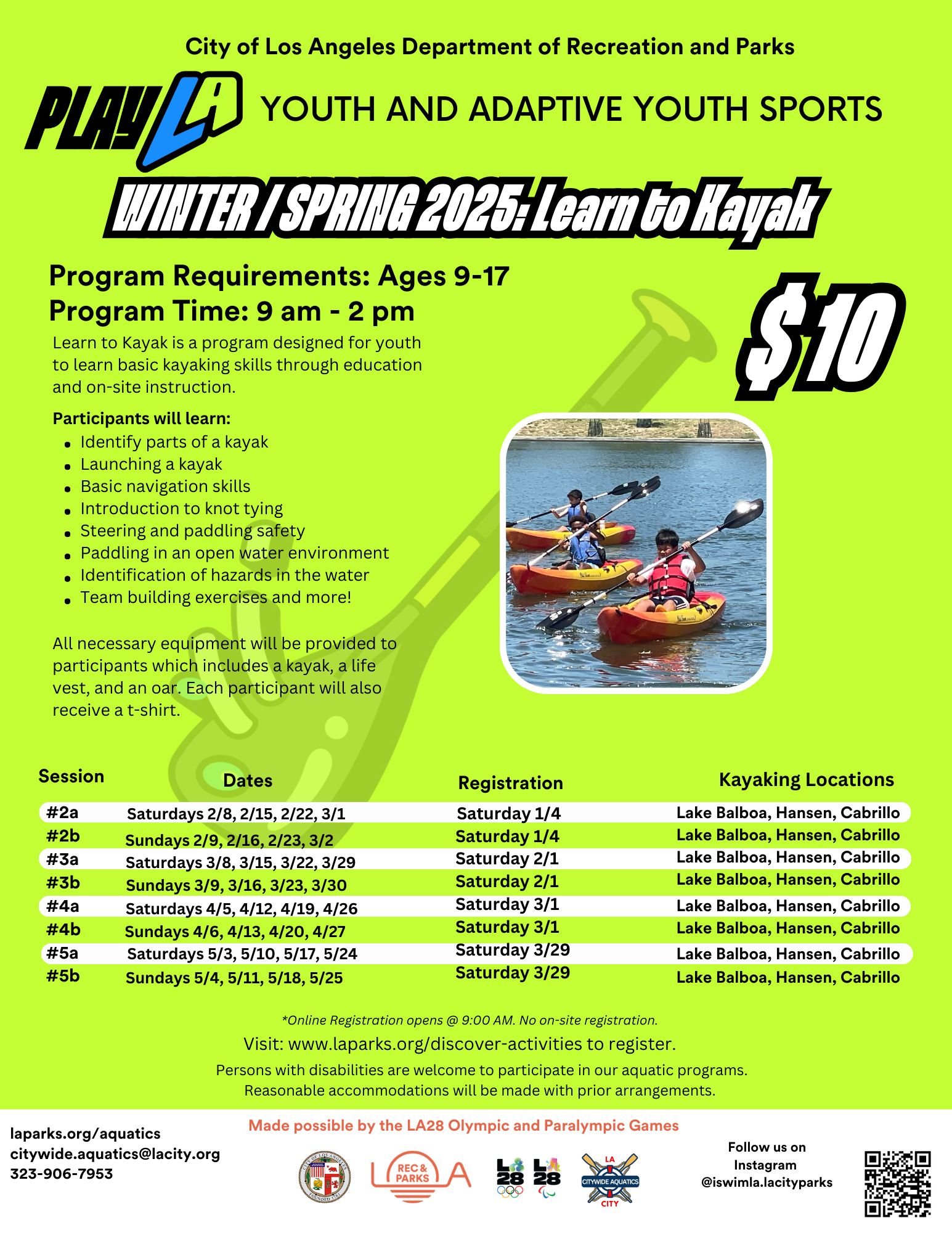 Learn To Kayak Flyer