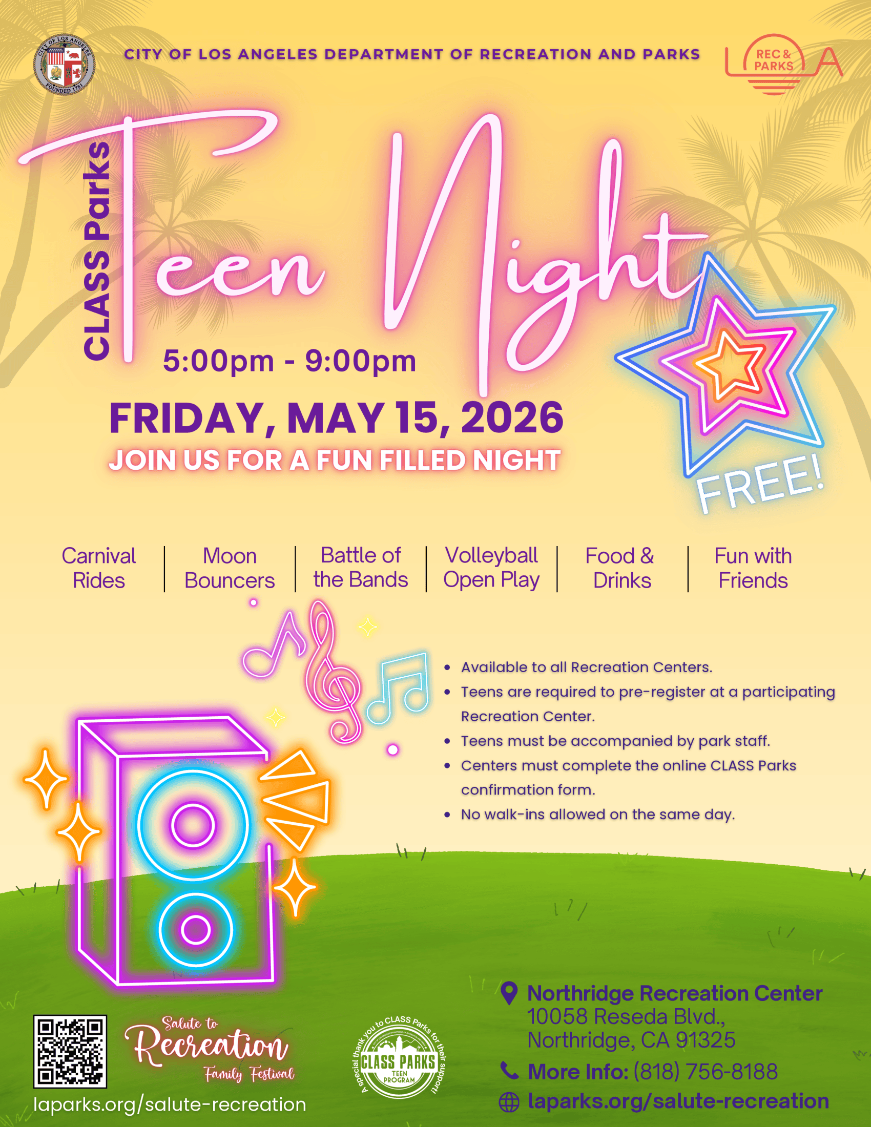 Teen Night Flyer